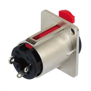 6.3 mm PA-Stereo-Einbaubuchse Klinke, Metall,